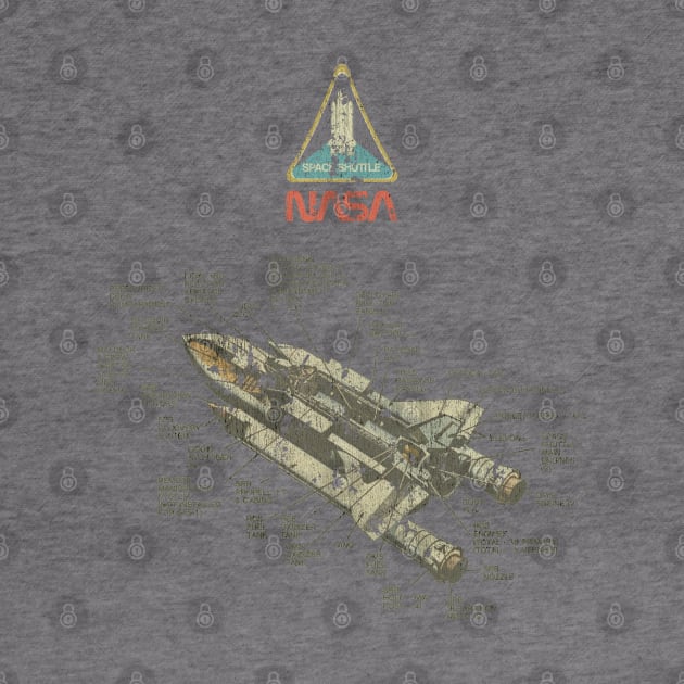 Vintage Space Shuttle Diagram by JCD666